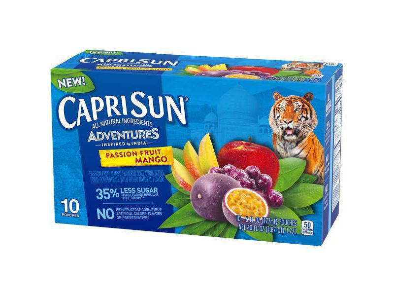 Capri Sun Adventures Passion Fruit & Mango - 10pk/6 fl oz Pouches