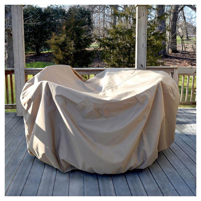 Island Umbrella All-Weather Protective Cover for 54" Round Table And Chairs With Umbrella Hole