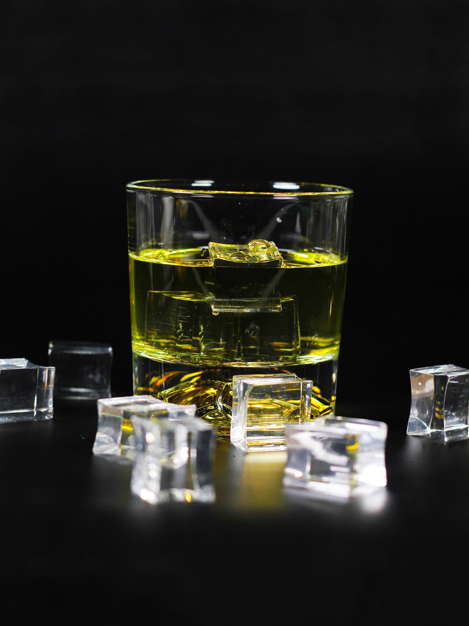 Melbify Gold Football Transparent Whiskey Glass 300ml - Set of 2