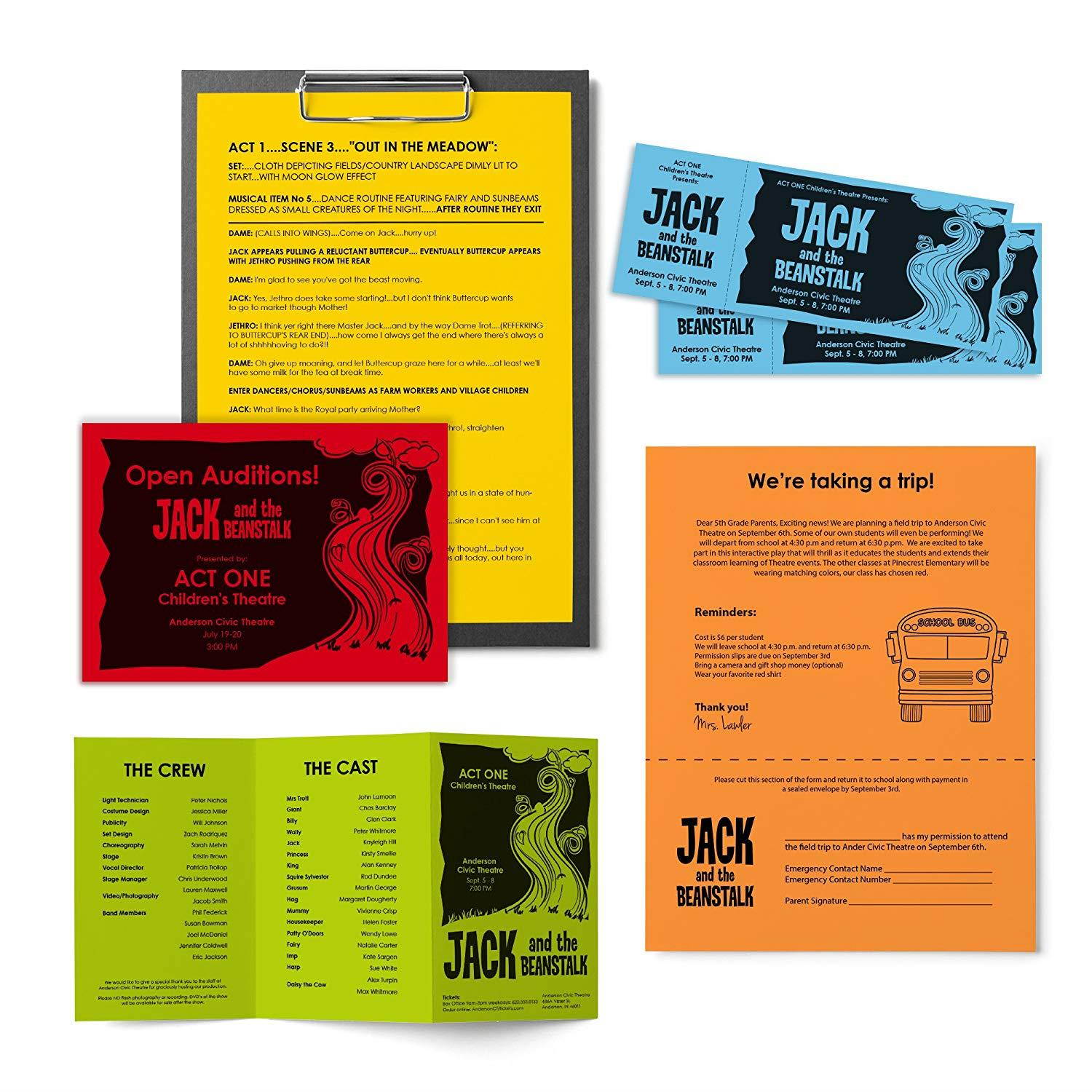 Astrobrights Color Paper, 8.5"x11", 24lb/89 gsm, Everyday 5-Color Assortment, 500 sheets (99743)