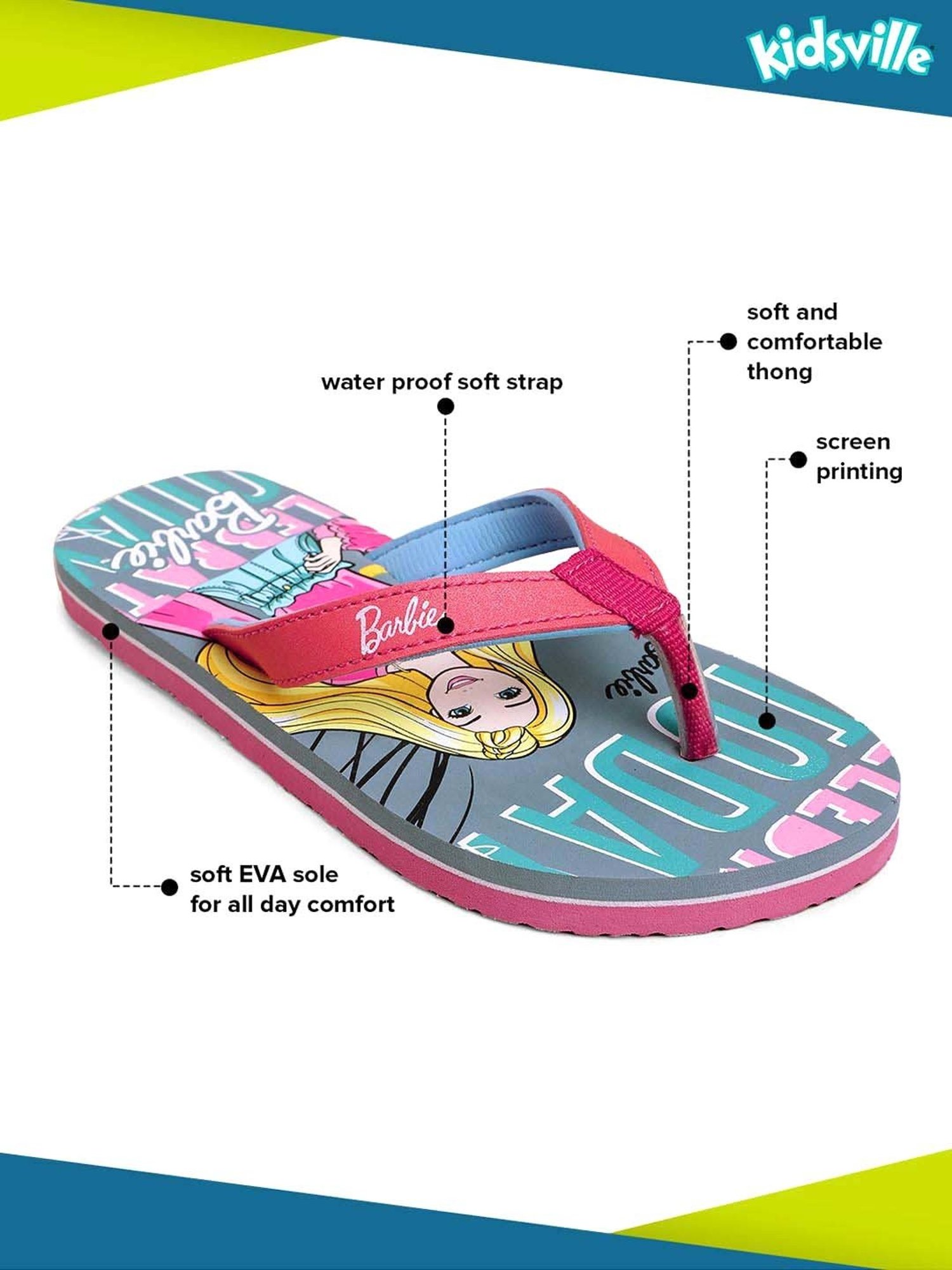 Passion Petals Kids Pink Sling Back Clogs