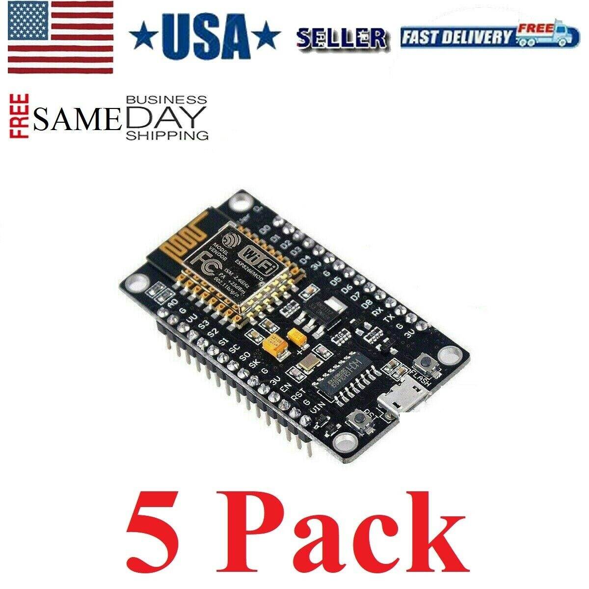 5 x NodeMCU ESP8266 ESP-12 WiFi Development Board Module ESP 8266 ESP8266MOD