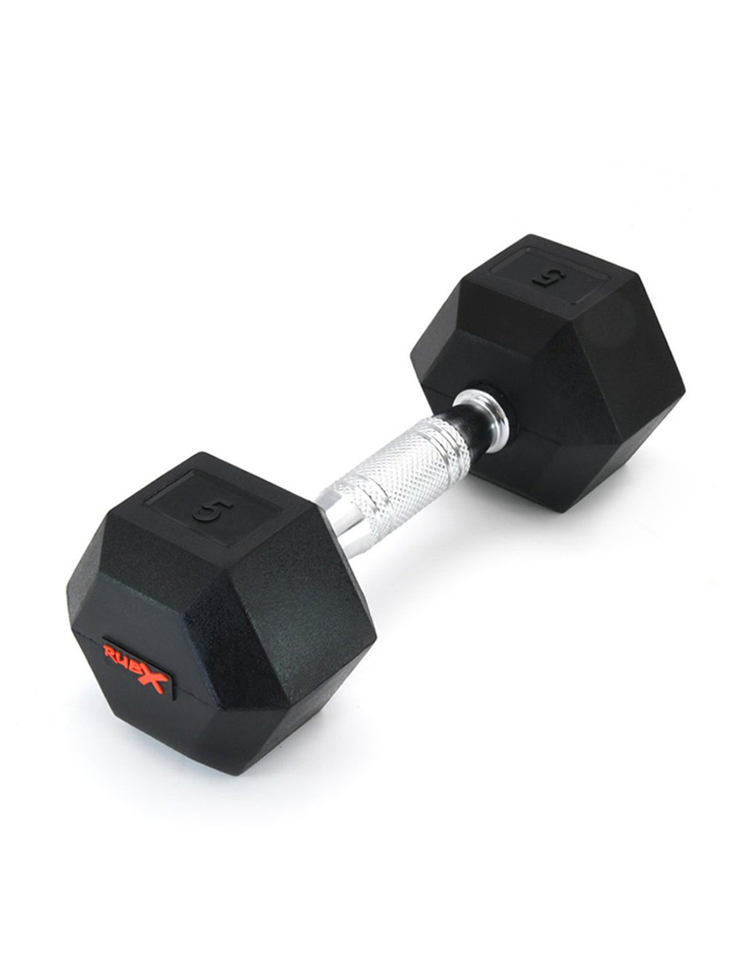 BIGBULL Rubber Coated Solid Hex Dumbbell (Pack Of Two) (2.5 Kg x 2pc (Total = 5 kg))