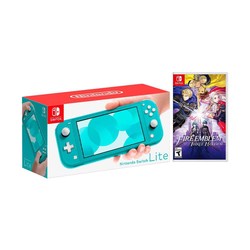 2019 New Nintendo Switch Lite Gray Bundle with Fire Emblem: Three Houses NS Game Disc - 2019 New Game!