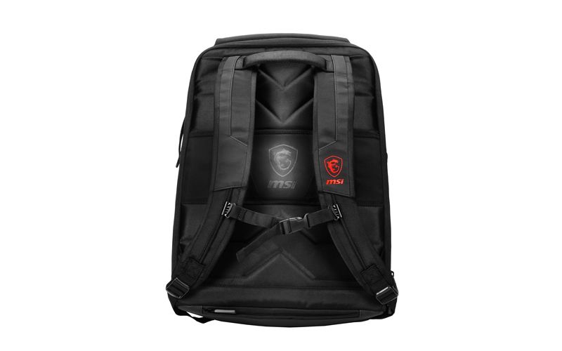 MSI Urban Raider Gaming Backpack Black - Fits up to 17" Laptops - Rated IPX2 for water resistance - Lightweight polyester exterior