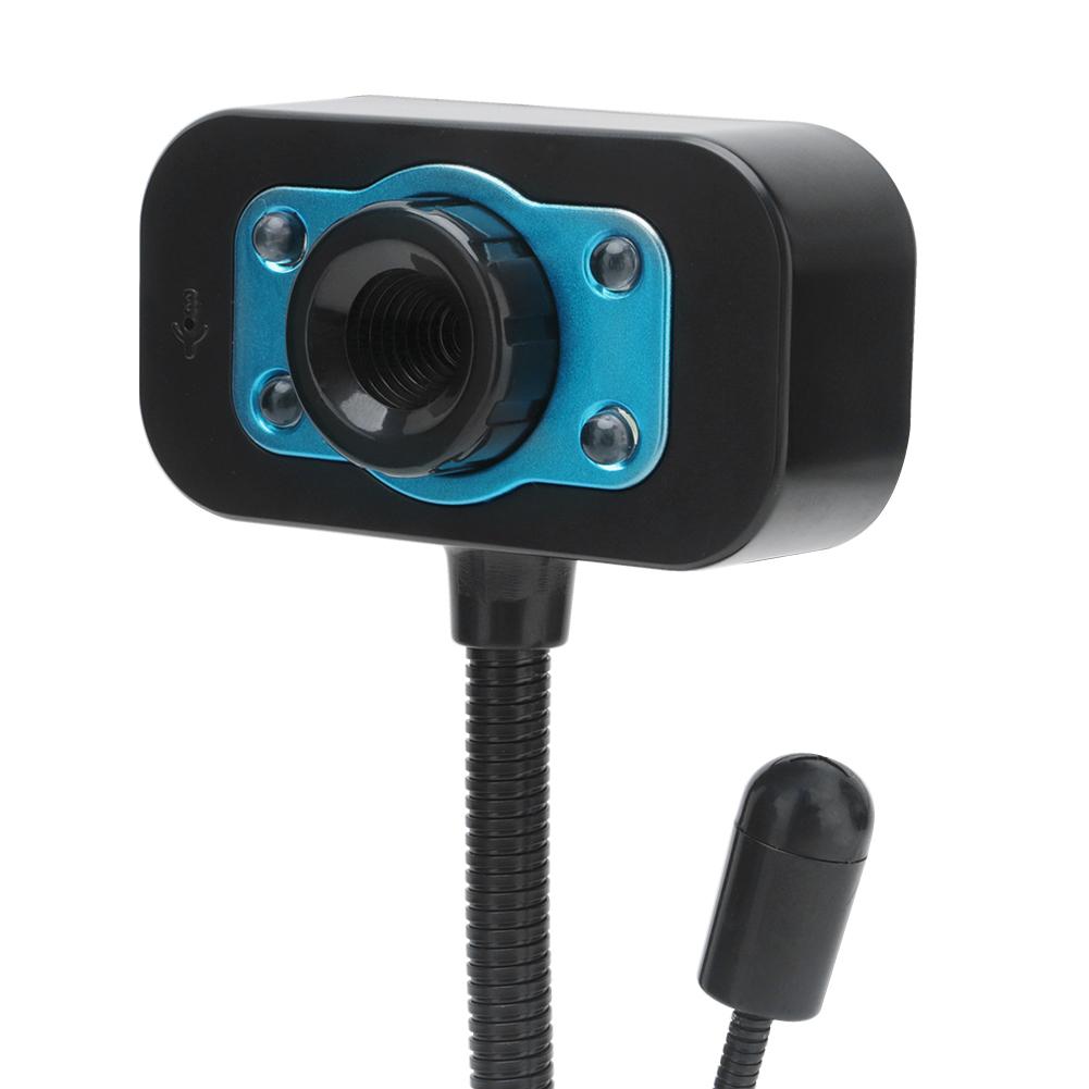 Blue USB Mini Camera Built-in Microphone Video Call Computer Peripheral Web Camera for PC Laptop Notebook Camera