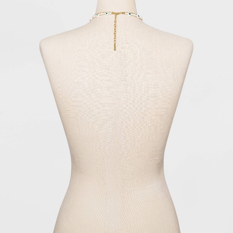 SUGARFIX by BaubleBar Evil Eye Layered Necklace - Turquoise