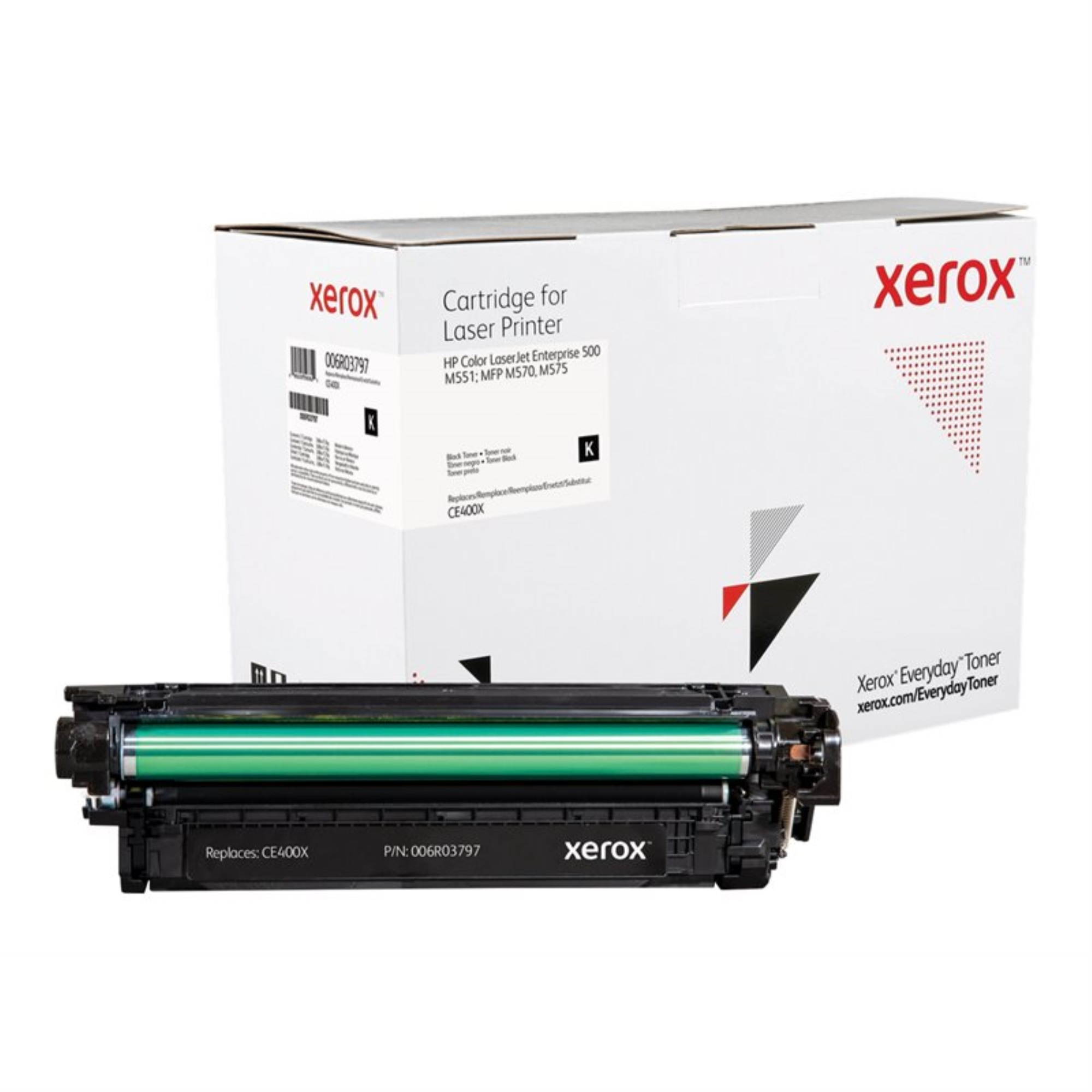 Xerox 006R03797 Compatible Toner Cartridge Replaces HP CE400X Black Toner High Yield