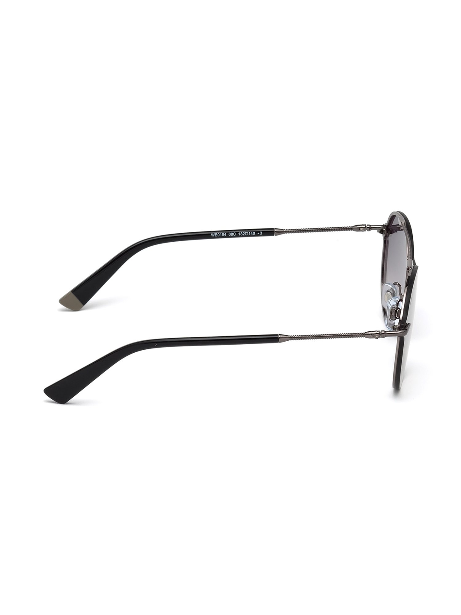 WEB EYEWEAR Grey Oval Sunglasses Designed in Italy