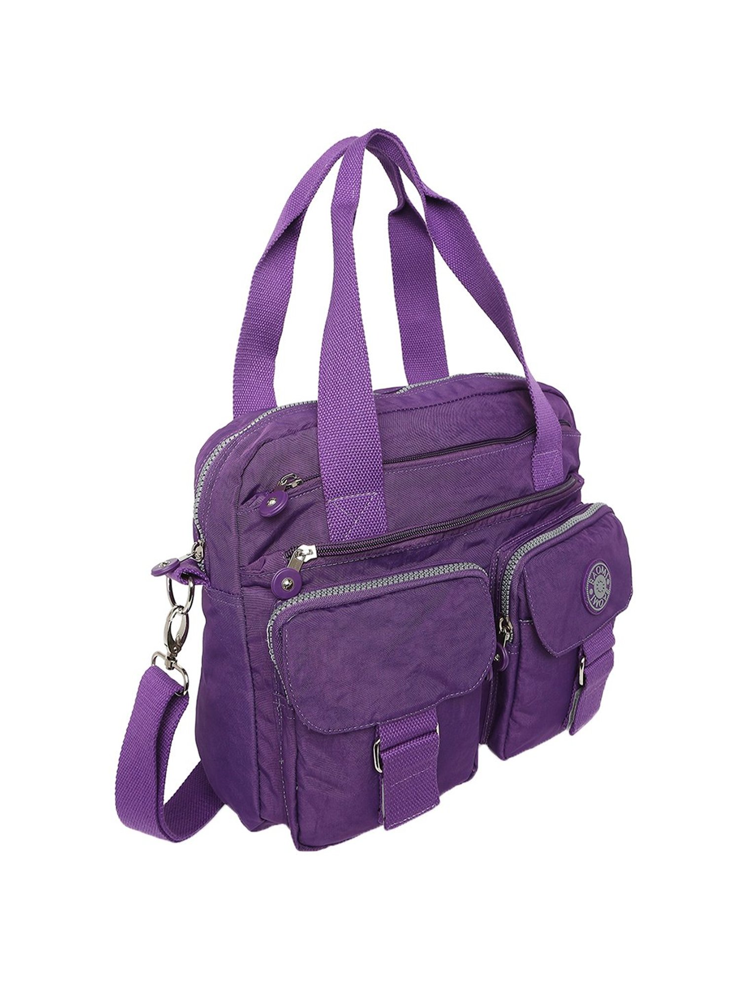 Baomi Purple Solid Medium Shoulder Bag