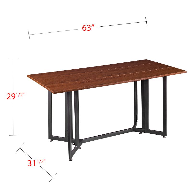 Driness Drop Leaf Dining Table Dark Tobacco - Holly & Martin