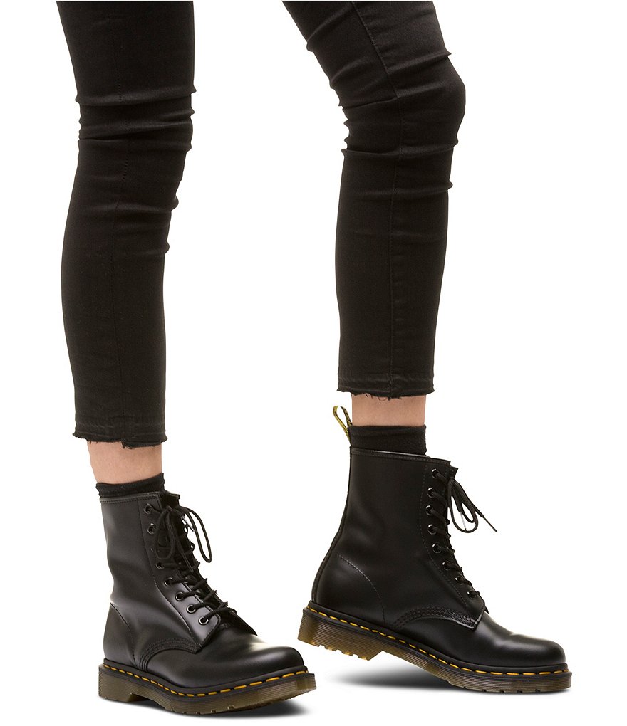 Dr. Martens Women's 1460 Smooth Leather Combat Boots
