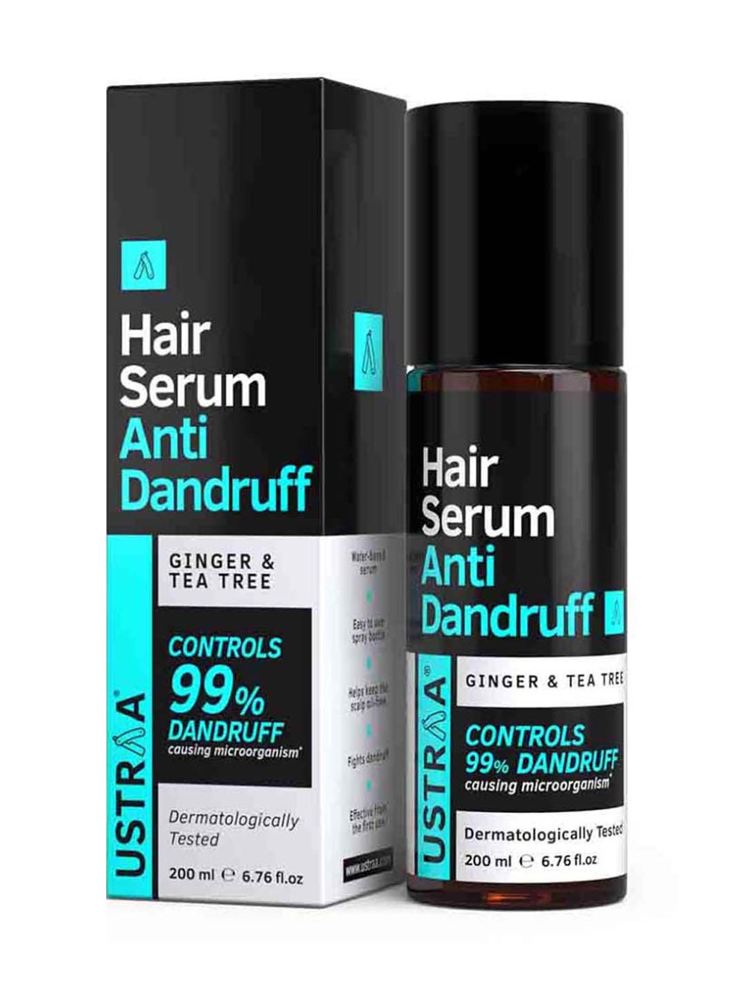 Ustraa Anti Dandruff Hair Serum - 200 ml & Hair Wax Matte Look Strong Hold - 100 gm