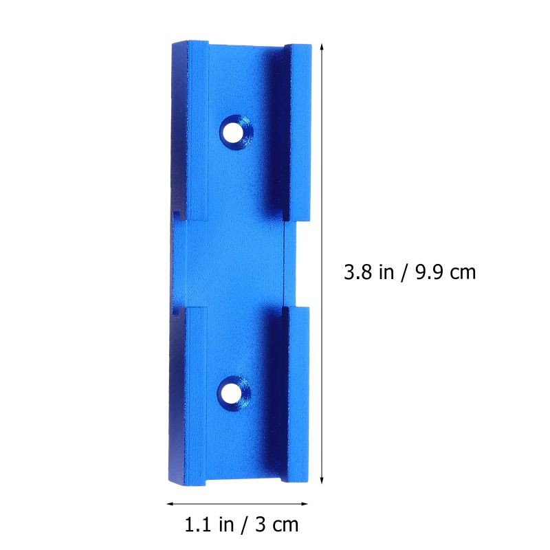 1Pc Rustproof Practical Convenient Durable Woodworking Accessory Woodworking Tool Woodworking Prop Sturdy Easy Saws Table Cross Connector Track Connector Miter Track Jig Fixture for Worker Home