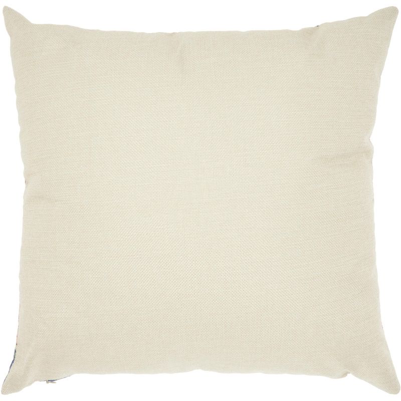 Nourison Trendy, Hip, New-Age Velvet Flamingos Multicolor Throw Pillow - 18" x 18"