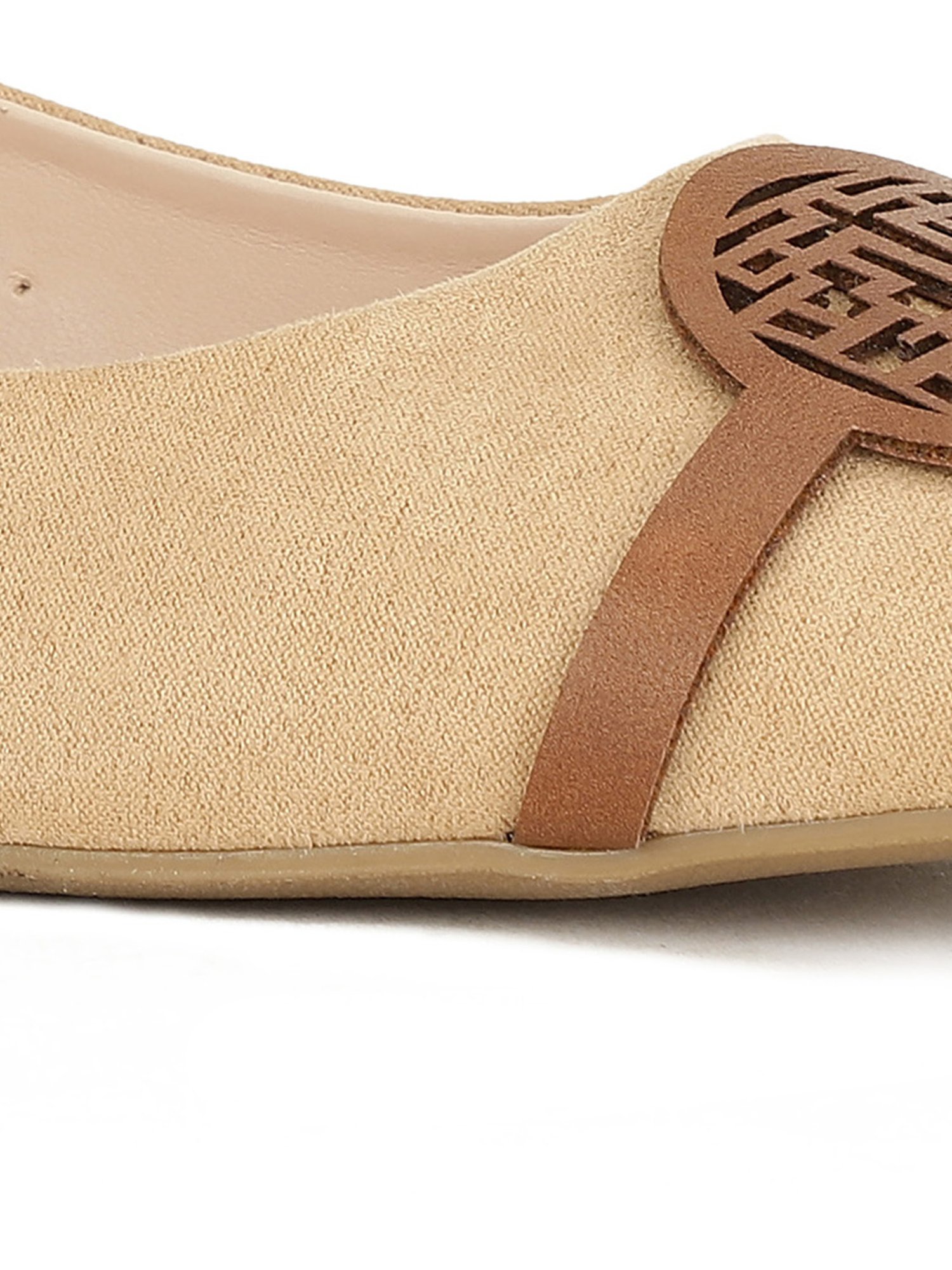 Bata Women's Beige Flat Ballets