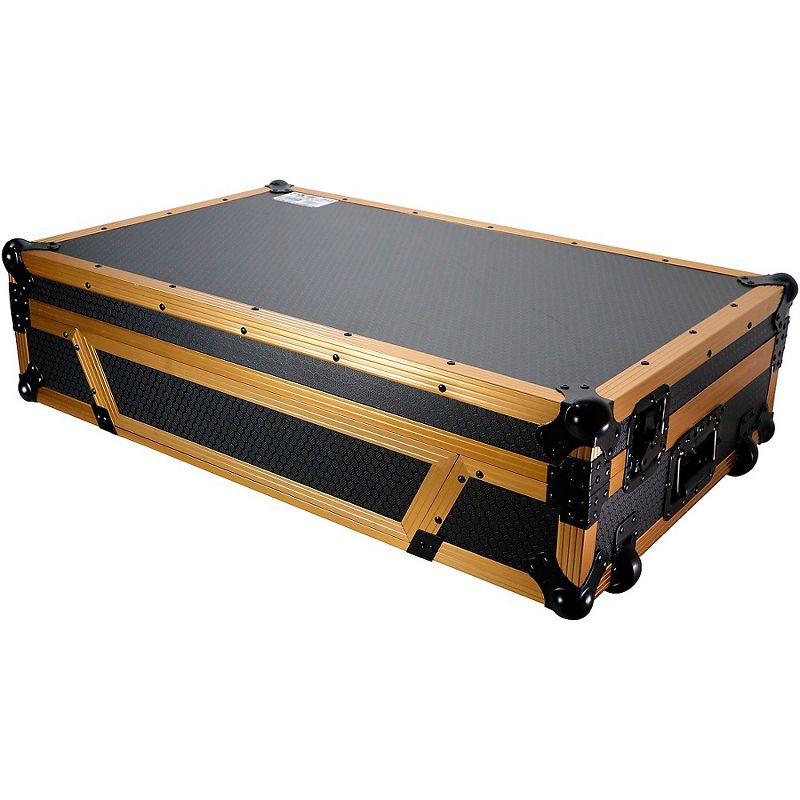 ProX ProX Case fits DDJ-1000, DDJ-SX, FLX6 and MC7000 with Gold Aluminum Frame