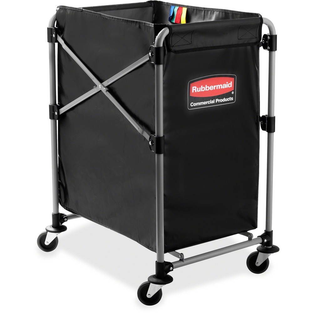 Rubbermaid Commercial Collapsible X-Cart Steel Four Bushel Cart 20 1/3w x 24 1