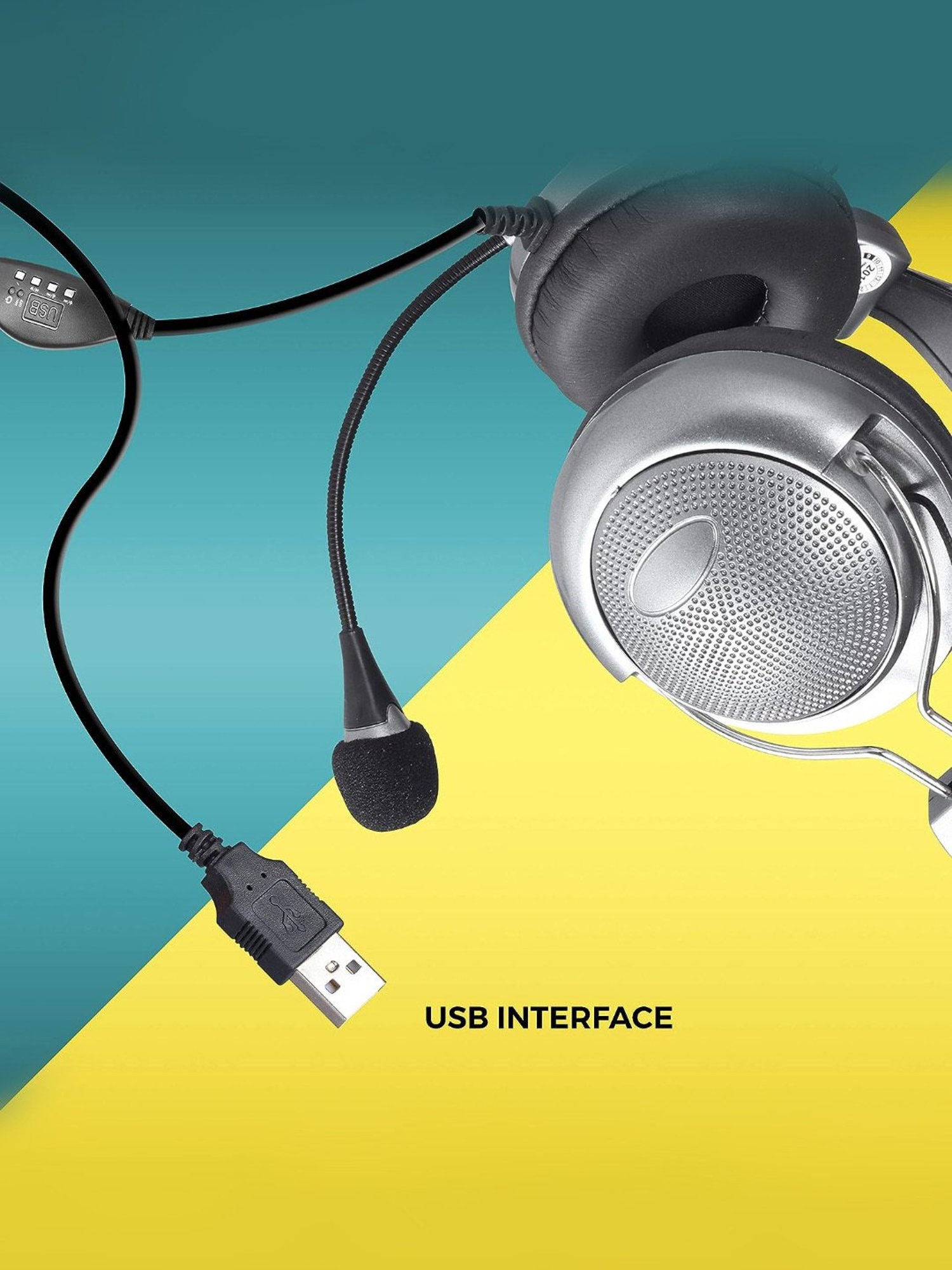 Zebronics Zeb-Supreme USB Wired On-Ear Headphone with Mic (Black)