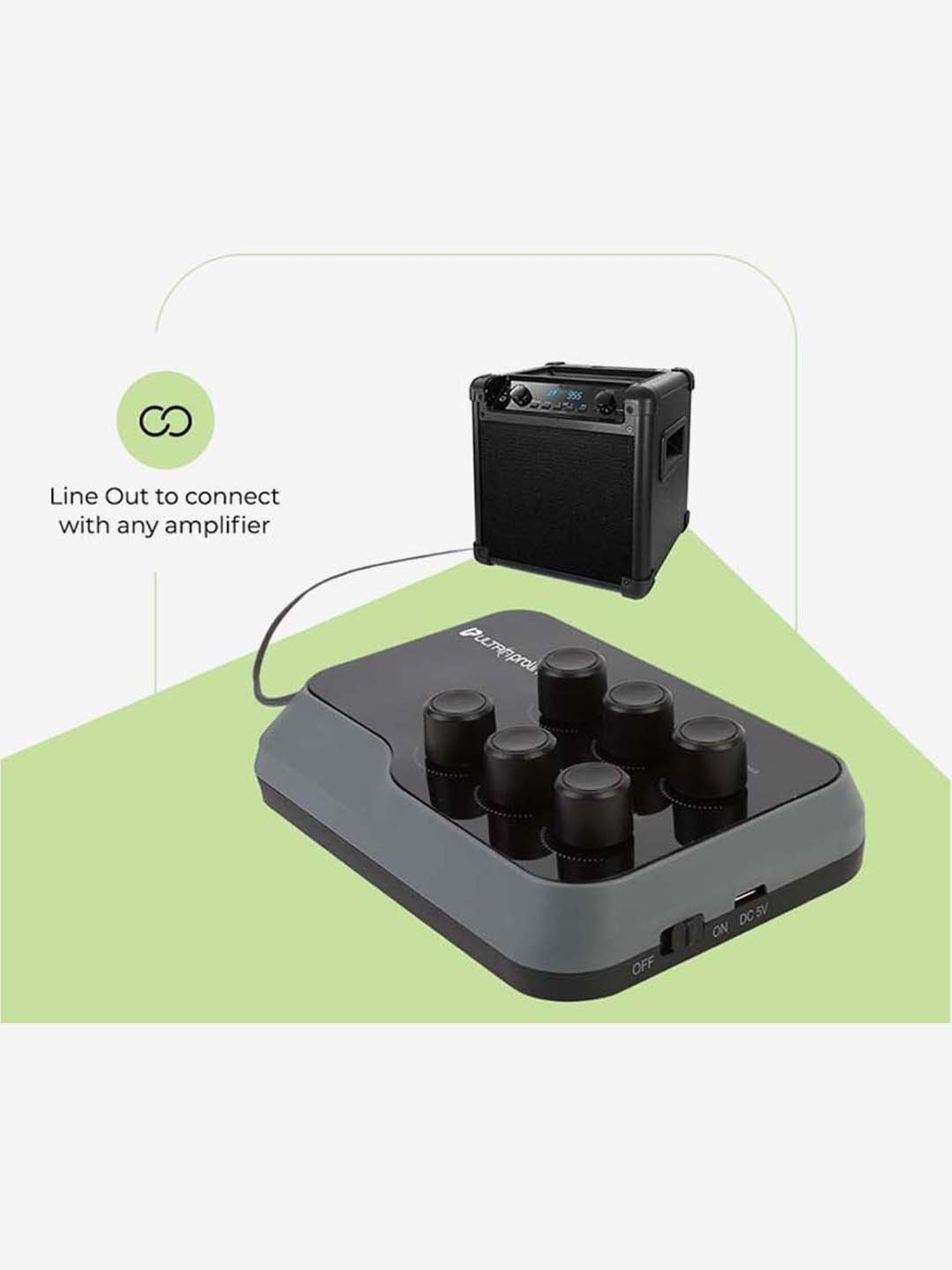 UltraProlink UM1002 Sing Along Karaoke Bluetooth Mixer With Karaoke Microphone