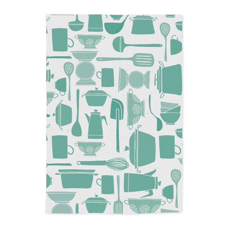 2pk Cotton Designer Pinch 'N Dash Kitchen Towels - MU Kitchen