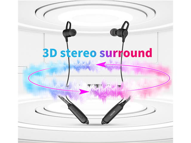 AutofeelSunriseoffice Mic 3D Bass Stereo Ear Super Bass Earphone Wireless Headphone New Bluetooth Magnetic Earphones Sport Headset For Phone iPhone Xiaomi