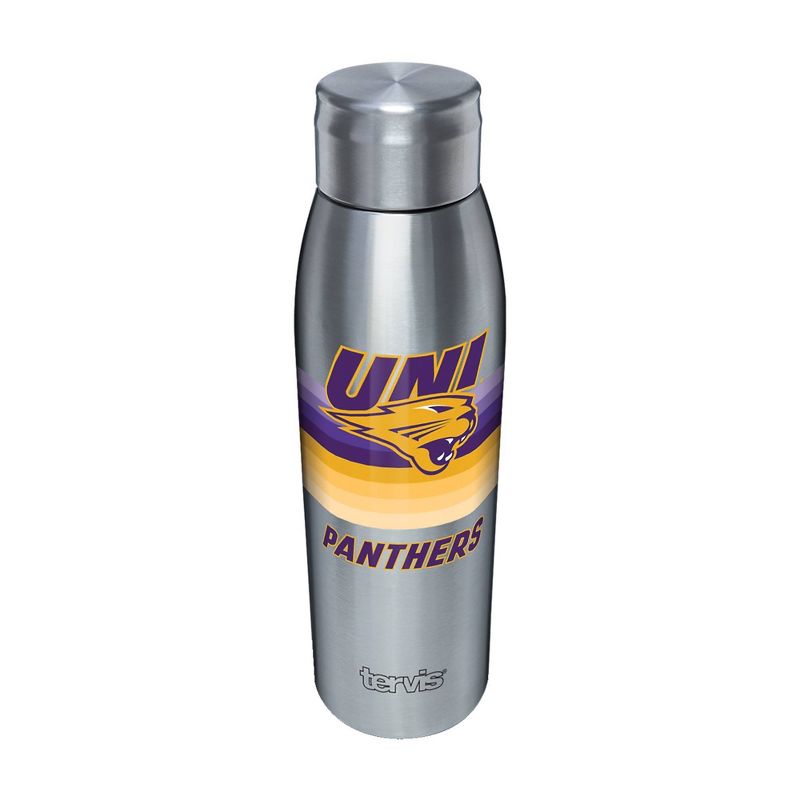 NCAA Northern Iowa Panthers 17oz Retro Stripe Stainless Steel Water Bottle