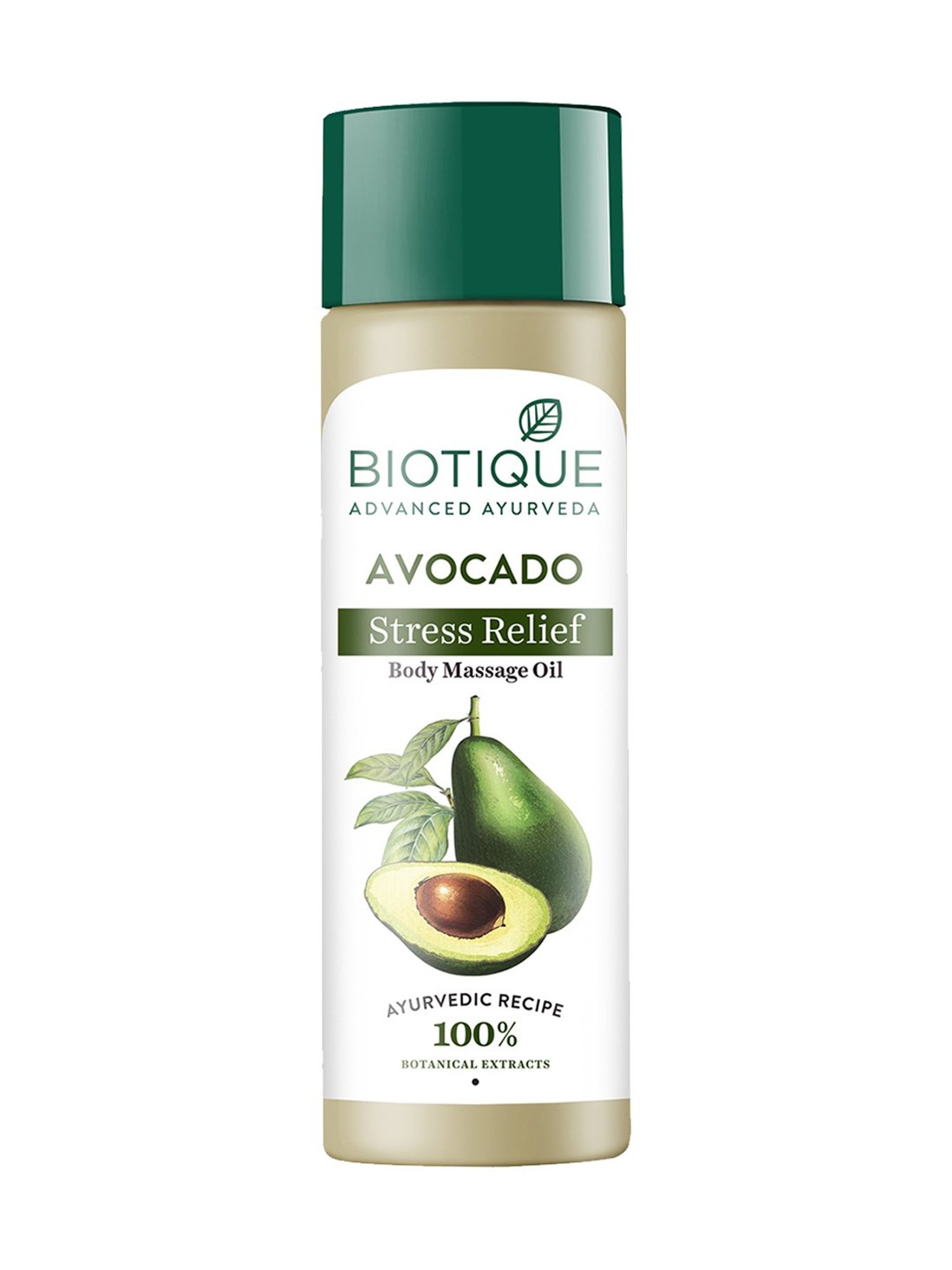 Biotique Avocado Stress Relief Body Massage Oil - 200 gm
