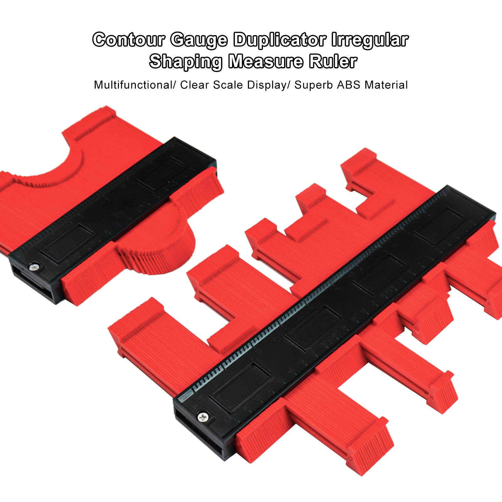 4.7Inches/ 120MM Contour Gauge Duplicator Irregular Shaping Measure Ruler for Woodworking Tracing Flooring Molding Repairing DIY Decoration