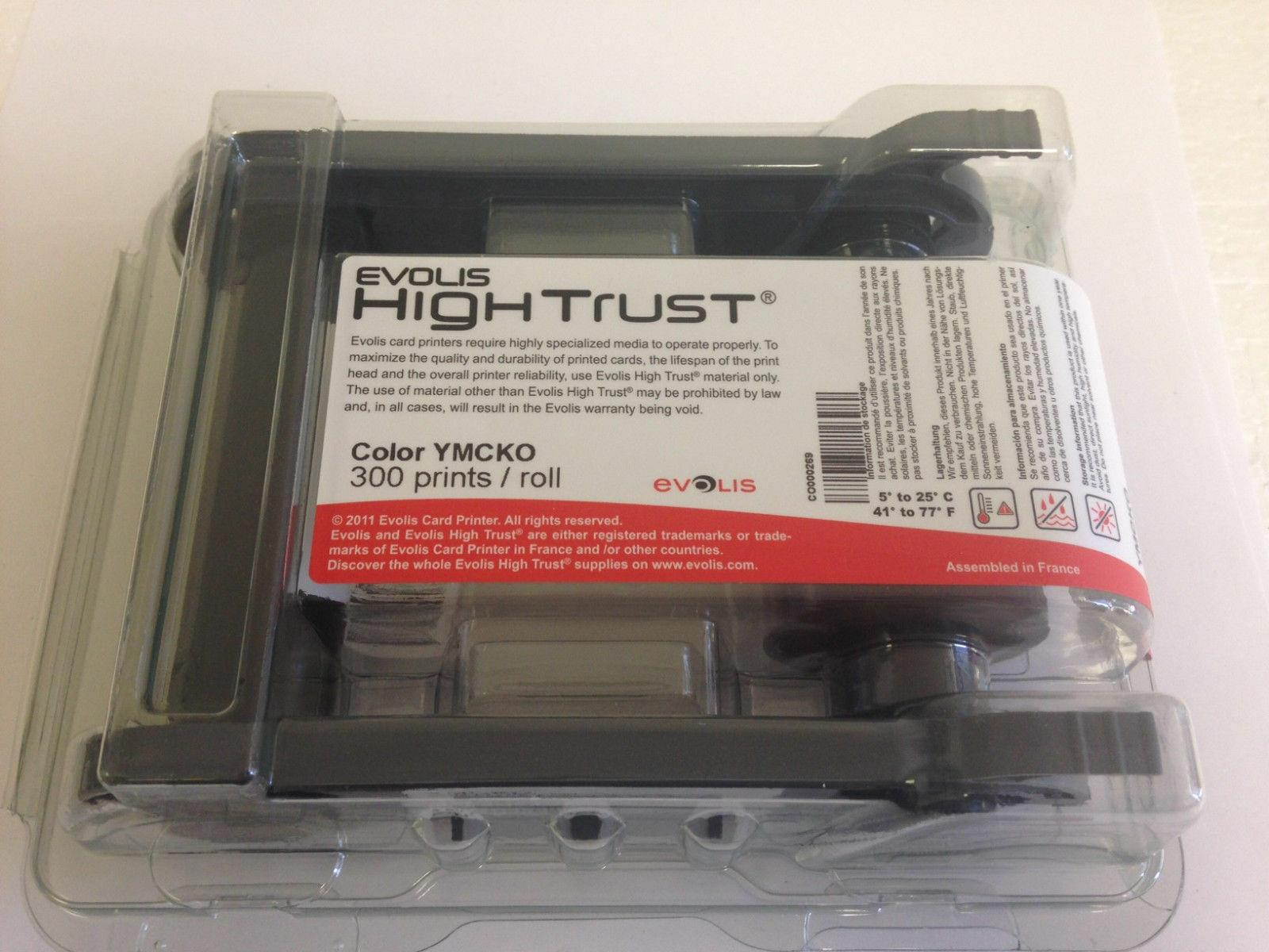 Christoph R5F008AAA YMCKO Color Ribbon - 300 Print Primacy ID Printer Ribbon - New