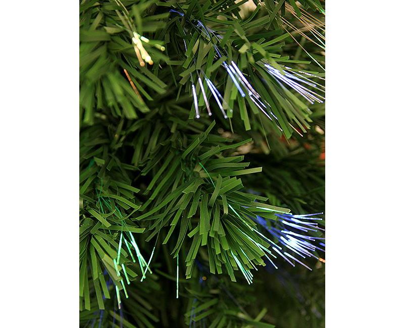 Home Heritage Snowdrift Spruce 6.5 Foot Flocked Christmas Tree with White Lights