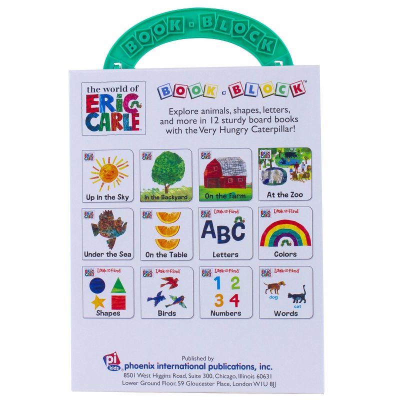 World of Eric Carle My First Library 12 Board Book Block Set - by Phoenix (Board Book)