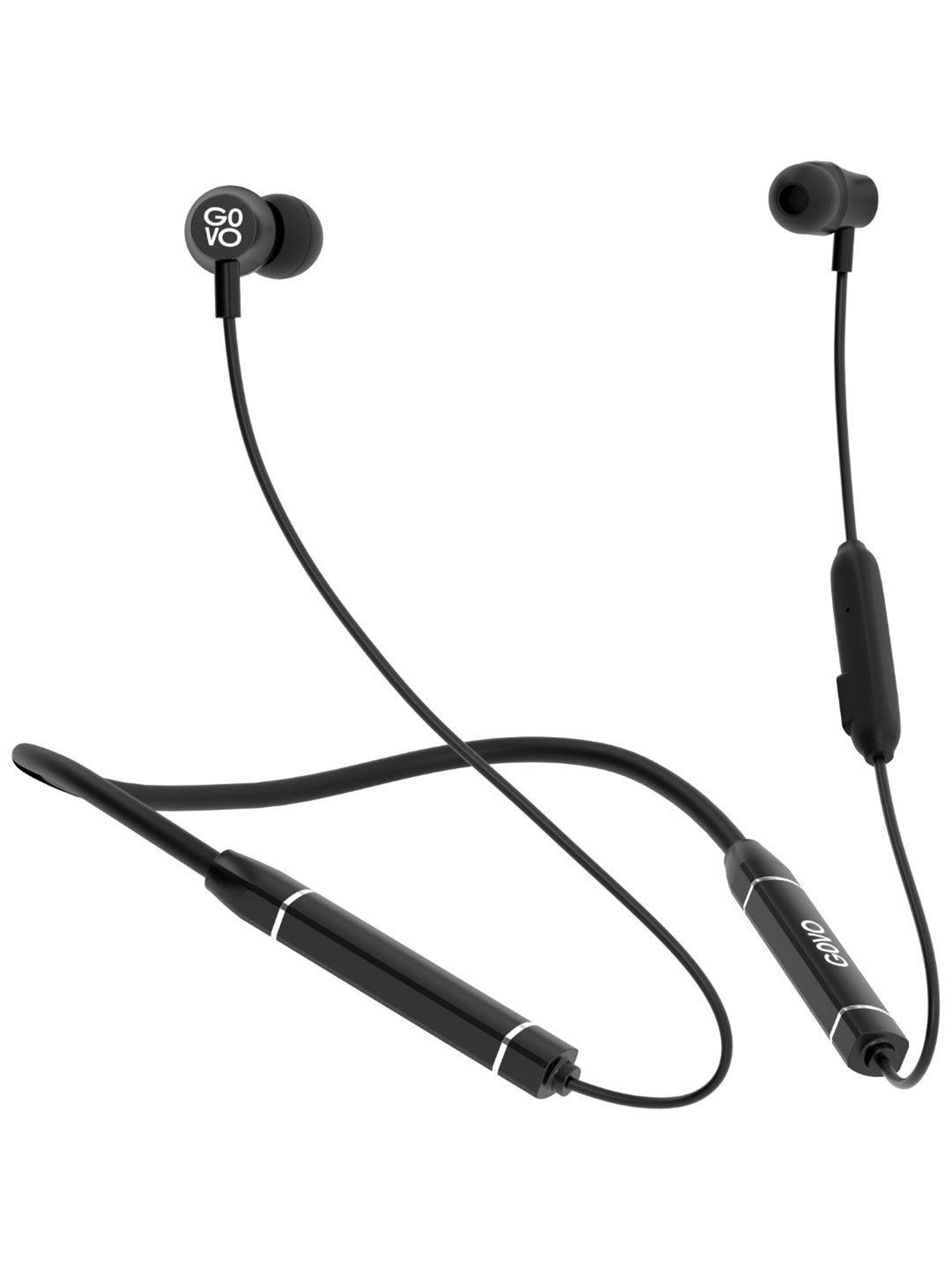 GOVO GOKIXX 620 in-Ear Wireless Neckband Earphone with HD Mic (Black)