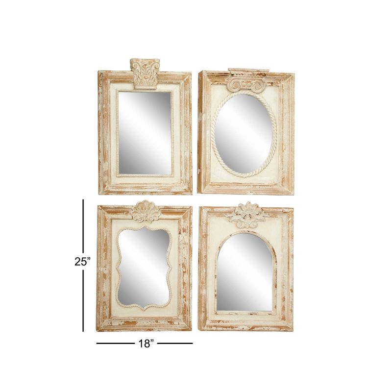 15"x51" White Full Length Over The Door Mirror White - Patton Wall Decor