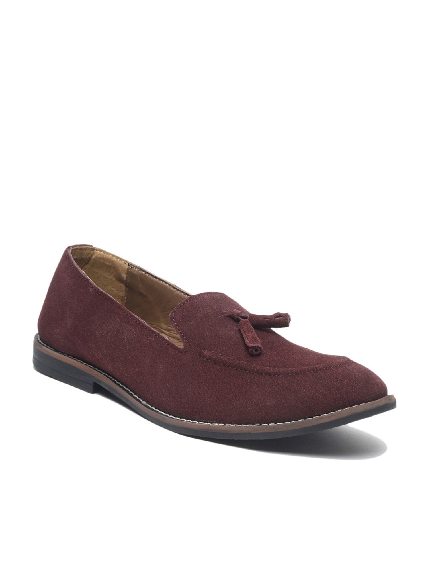 Teakwood Leathers Men's Purple Casual Moccasins