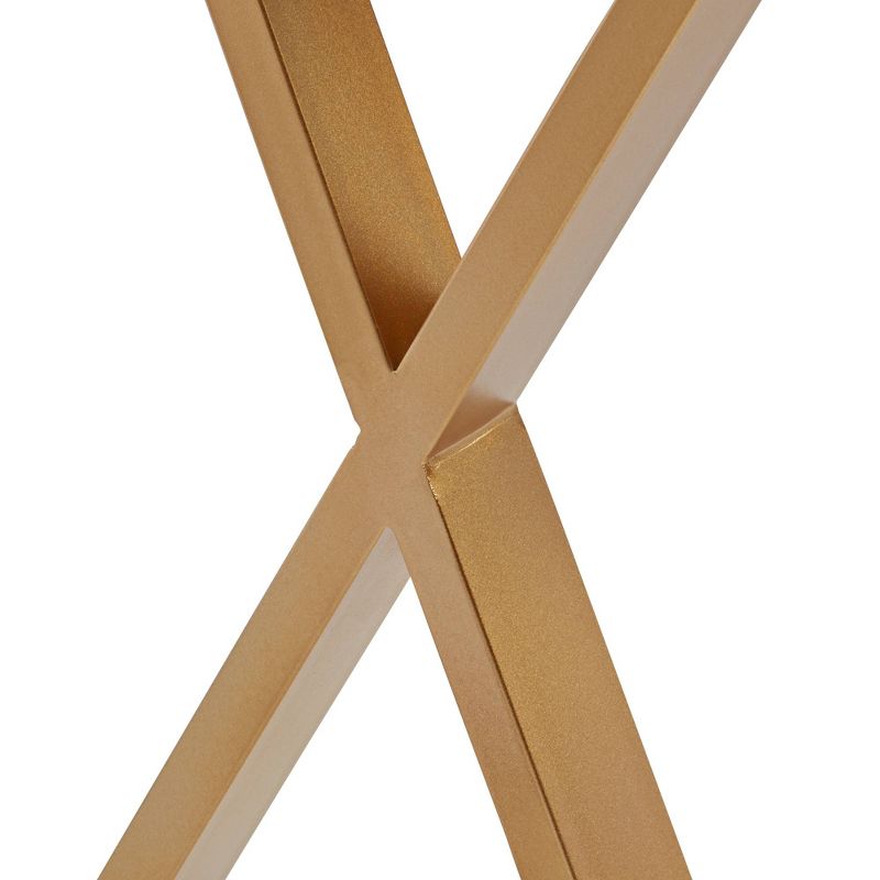 55 Downing Street Sands Point 39" Wide Gray and Gold Console Table