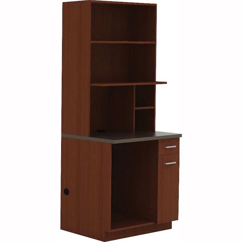 Safco Modular Break Room Appliance Hutch Mahogany/Slate 48Hx36Wx18D 1706MH