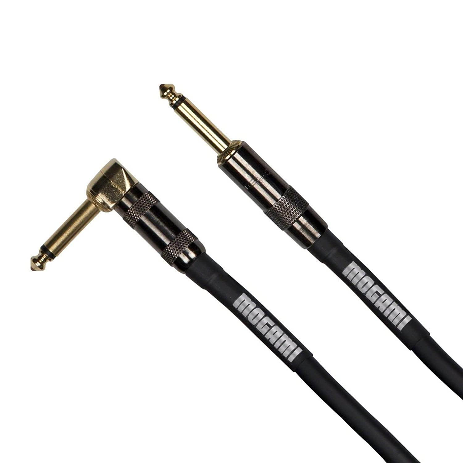 Mogami Platinum Guitar-20R | Guitar Cable with Copper Core Right Angle G&H Plug 20ft