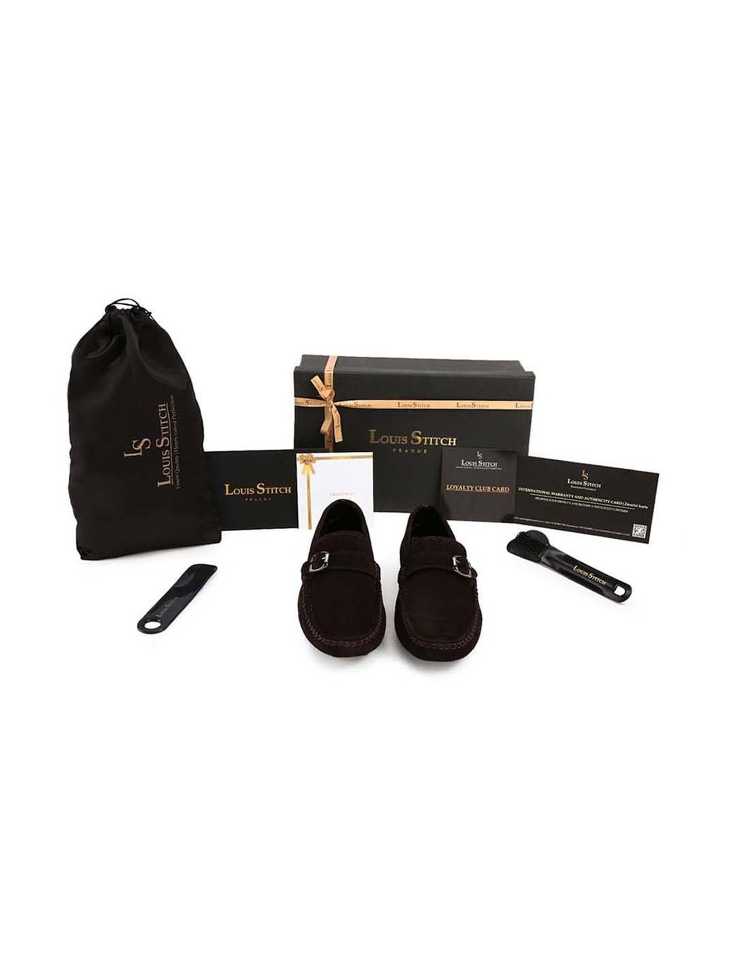 Louis Stitch Men's Brunette Brown Monk Shoes