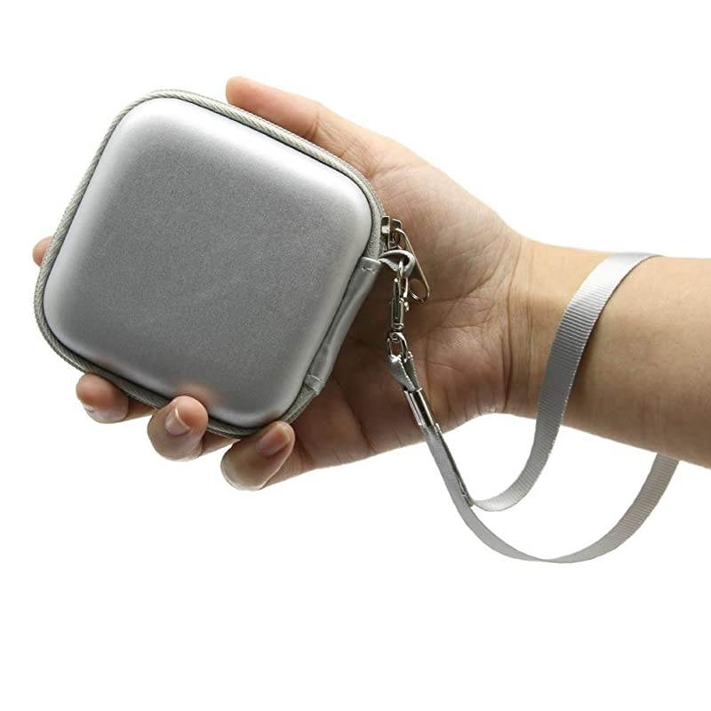 Square Contactless Chip Reader Scanner Case Hard Carrying Bag Holder Fits Square ASKU0485 Contactless and Chip Reader with USB Charge Cable for EMV Chip CardsApple PayAndroid Pay Silver