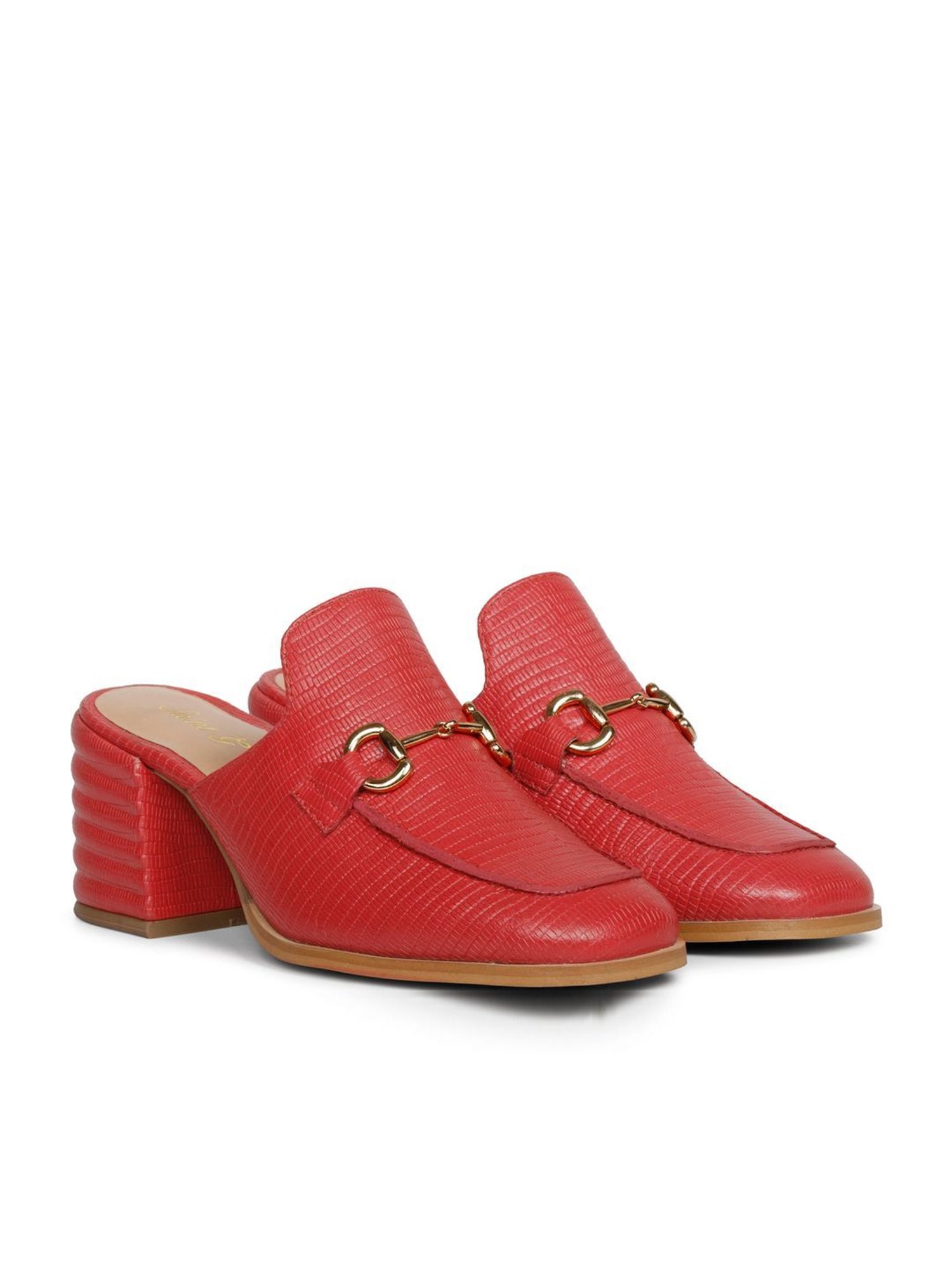 Saint G Women's Jasmine Red Mule Shoes
