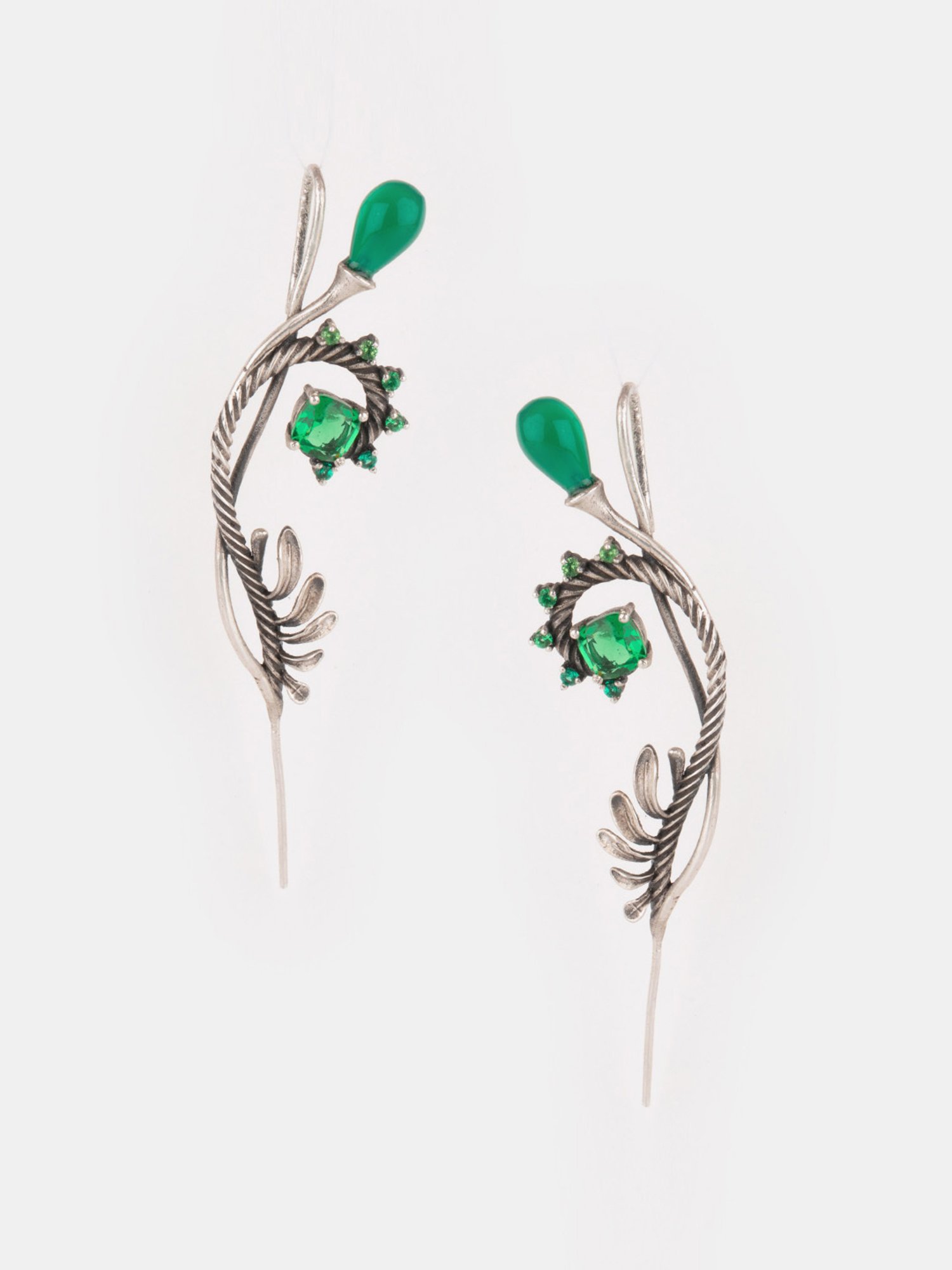 Shaya 92.5 Sterling Silver Untangle Oxidized Ear Cuff for Women