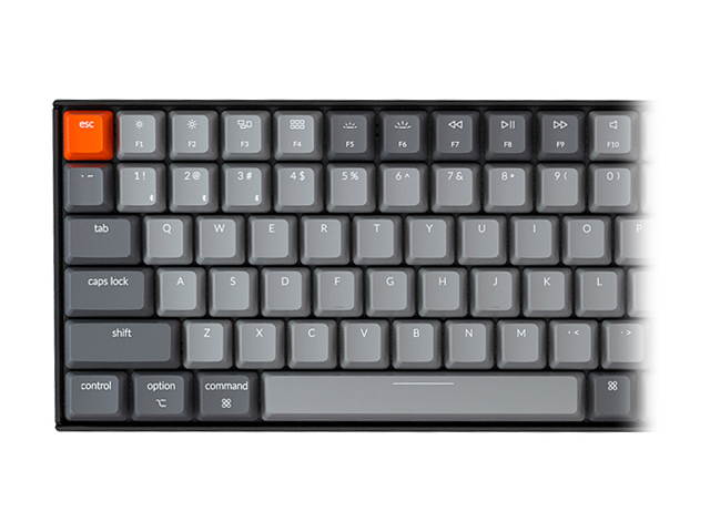 Keychron K4 Bluetooth/USB-C Keyboard - White LED Backlit - Gateron Blue - Mac and Windows