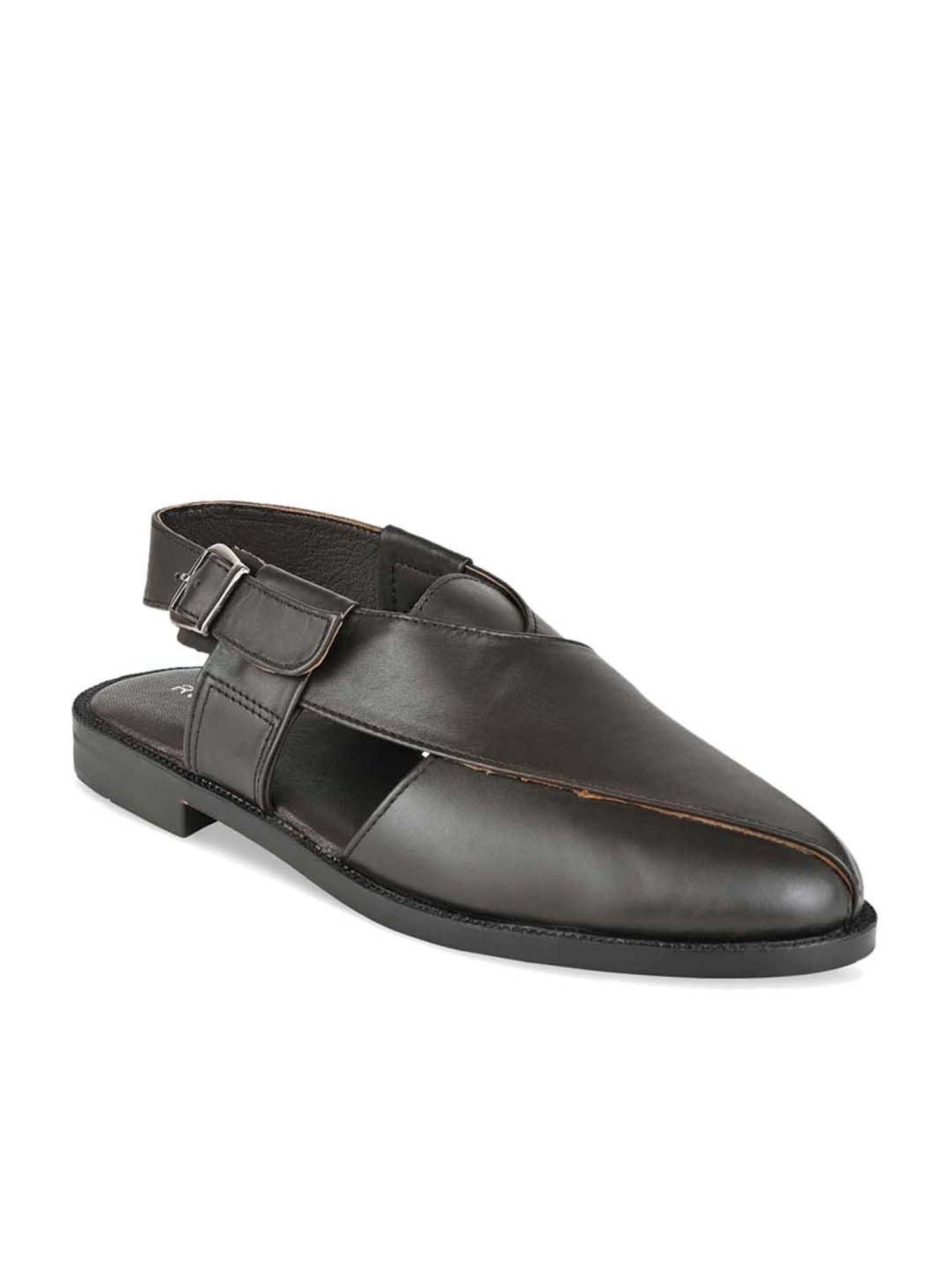 Regal Men's Brown Back Strap Sandals