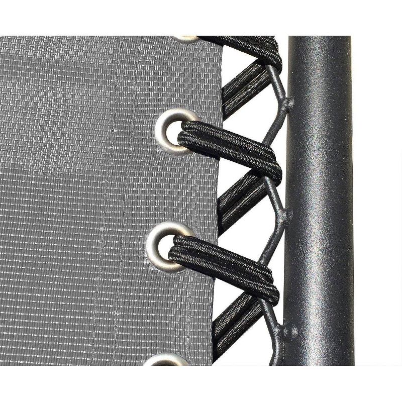 Caravan Canopy Infinity Suspension Steel Frame Patio Deck Folding Chair, Gray