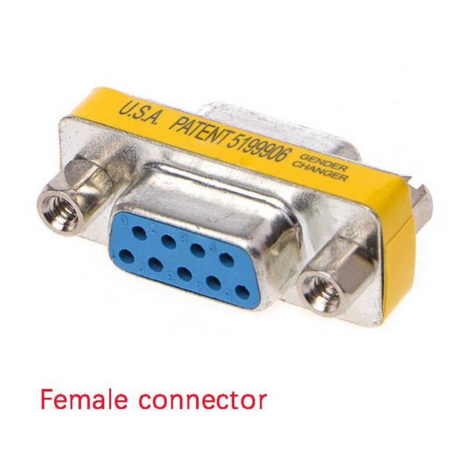 RS-232 9Pin DB9 Male-female Serial Cable Coupler Adapter 9 pin