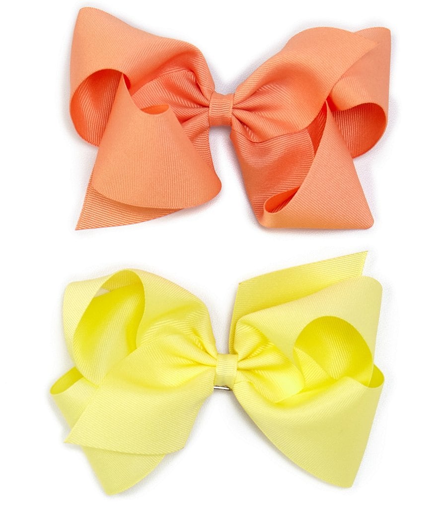 Copper Key Girls Grosgrain King Bows 2-Pack