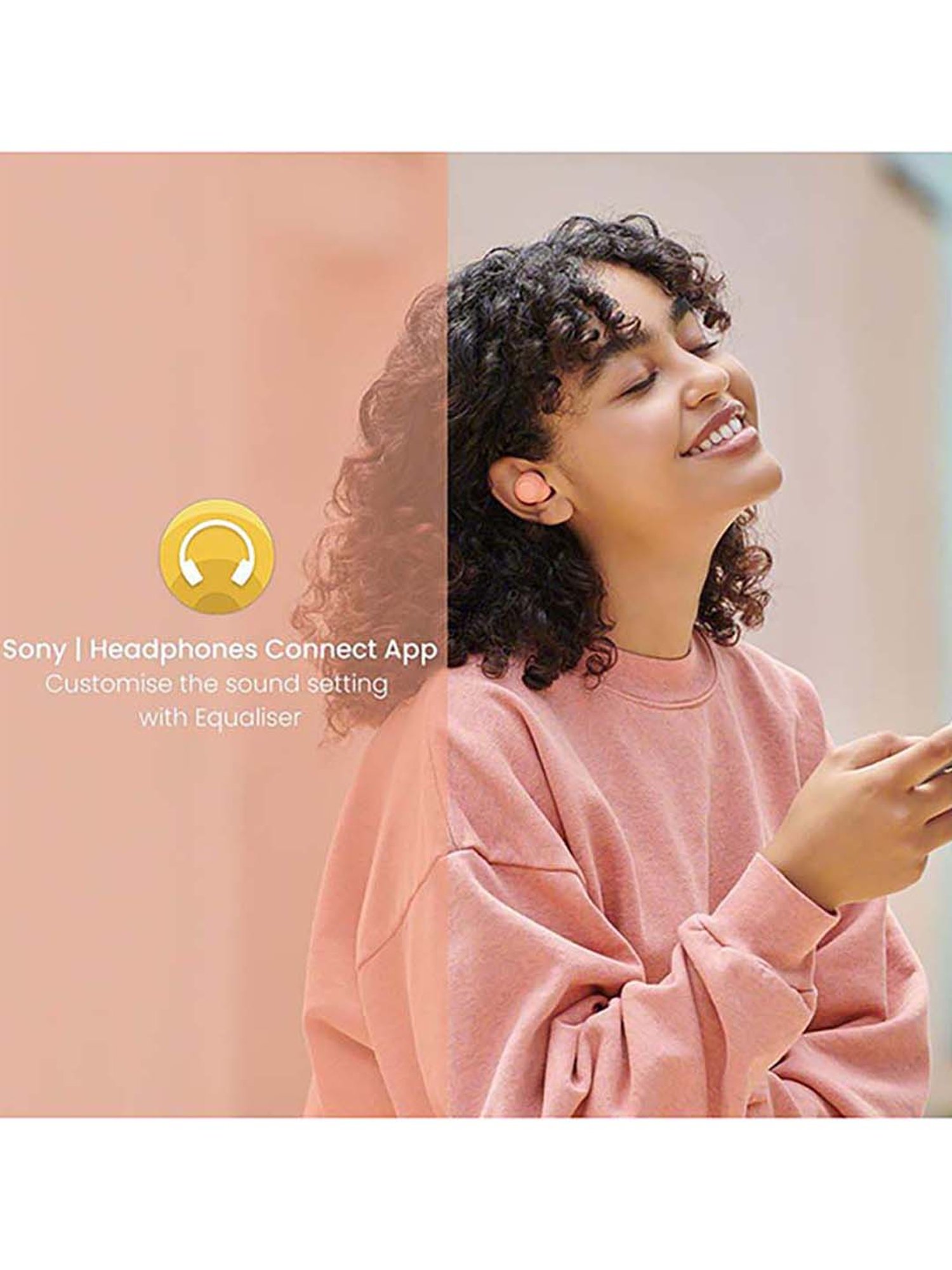 Sony WF-C500 True Wireless Bluetooth Earbuds with Mic (Orange)