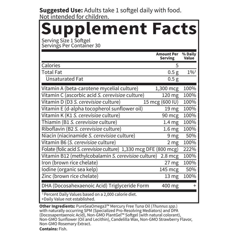 Garden of Life Dr. Formulated Prenatal Multi + DHA Softgels - 30ct