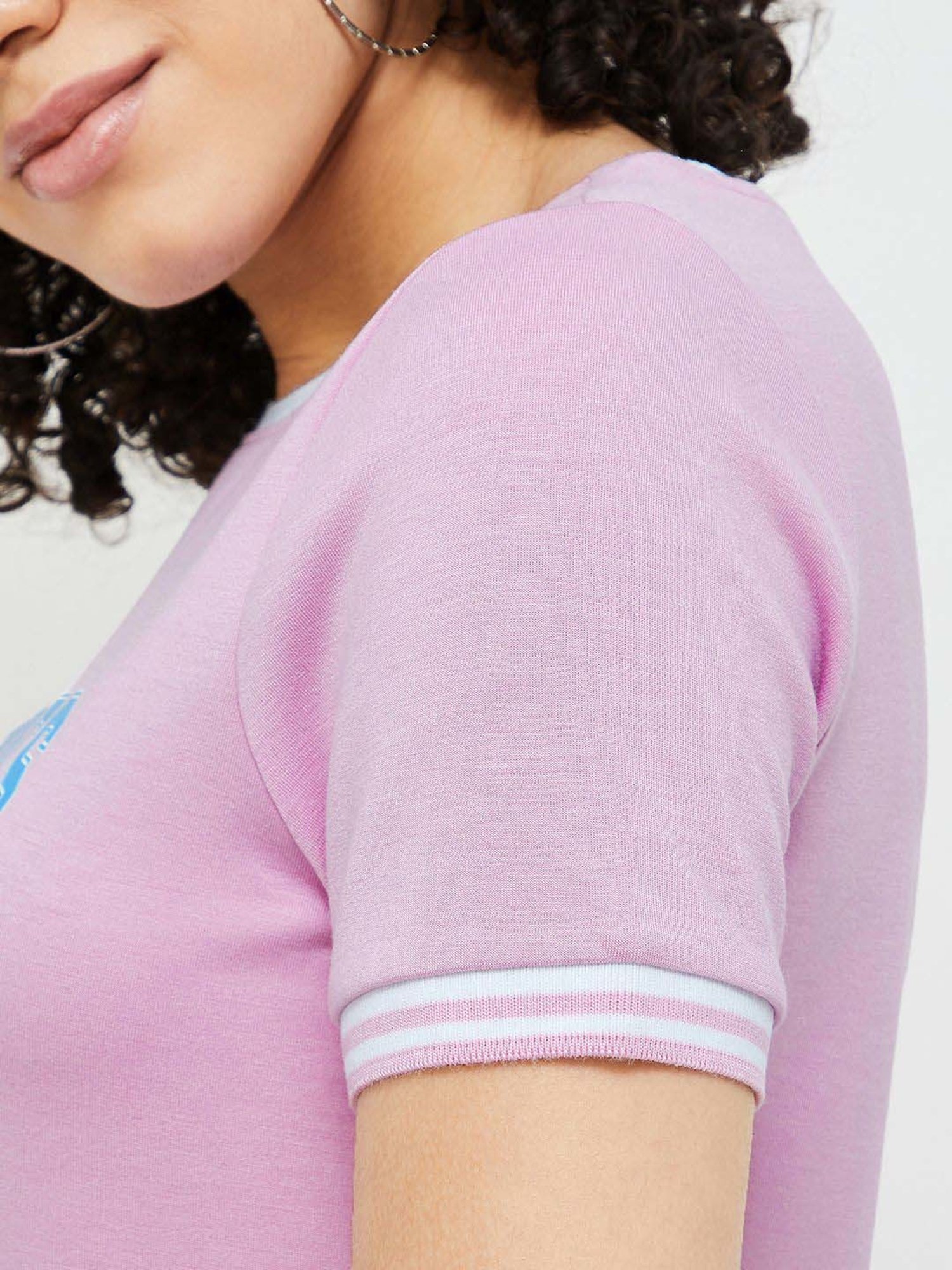 Fame Forever by Lifestyle Lilac Printed Top